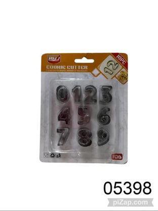 Imagen de MOLDE NUMEROS 10 PIEZAS EN BLISTER 9.25